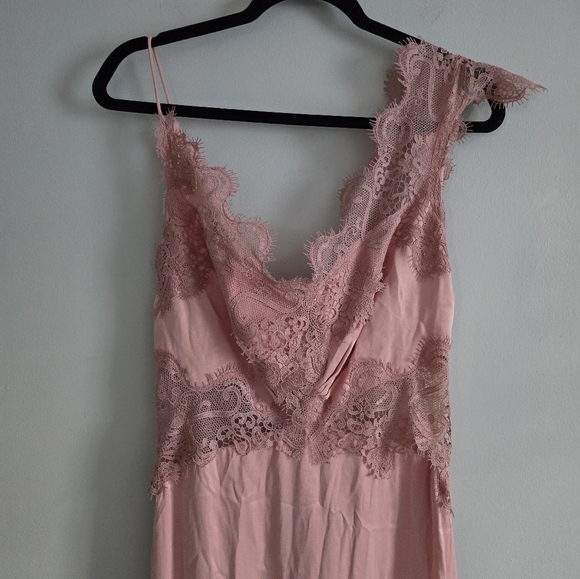Anthropologie BHLDN Evelyn Lace V-neck High-low Midi Dress Medium - Picture 9 of 16